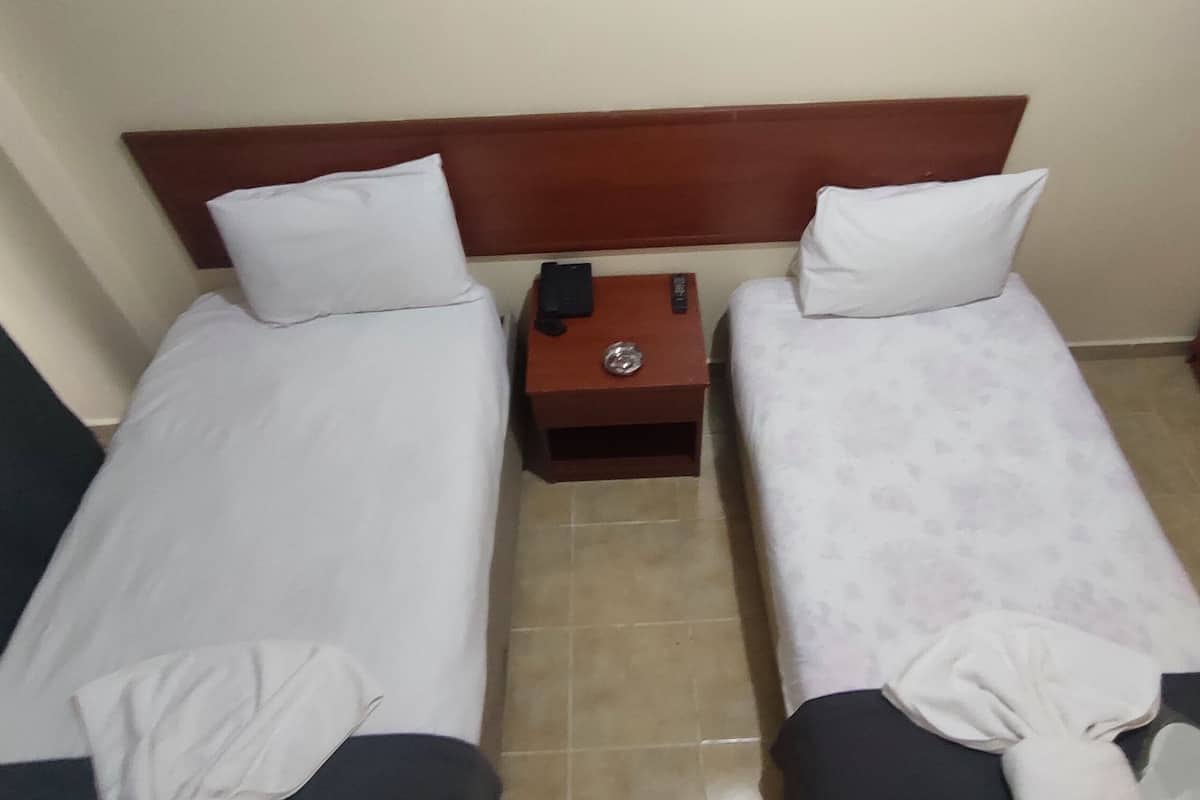 Een minibar, een strijkplank/strijkijzer, gratis wifi, beddengoed