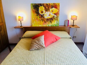 Panoramic-Haus, Mehrere Betten, Küche, Talblick | 2 Schlafzimmer, italienische Bettbezüge von Frette