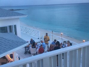 Outdoor dining - The Sands Hotel (Cockburn Town)