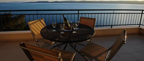 Blick von der Unterkunft