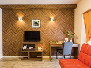 Dobbeltrom – superior, 1 dobbeltseng med sovesofa, ikke-røyk | Lydisolert, wi-fi (inkludert) og sengetøy