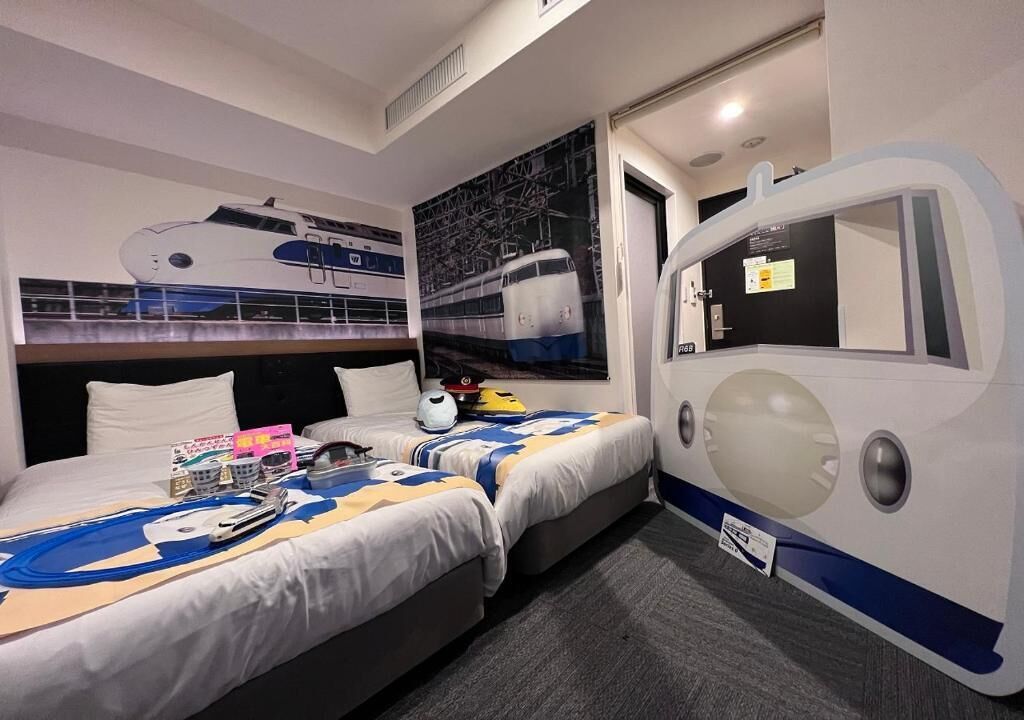 Kamar Twin | Brankas, meja kerja, kedap suara, dan Wi-Fi gratis