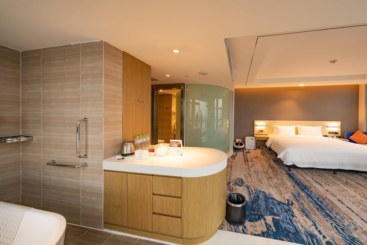 In-room safe, desk, blackout curtains, iron/ironing board
