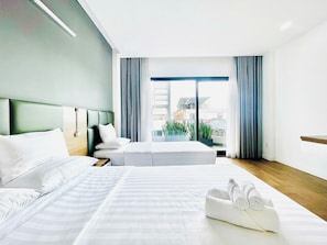 Grand Double or Twin Room, City View | Minibar, in-room safe, desk, blackout drapes - Royal Dragon Boutique Hotel (Ho Chi Minh City)