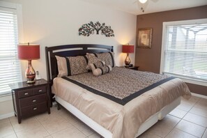 Family Villa, Private Pool, Garden Area | 3 bedrooms, laptop workspace, iron/ironing board, bed sheets