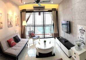 Apartment, 3 Bedrooms, Non Smoking | Living room | TV - Casa Indah by SYNC (Petaling Jaya)