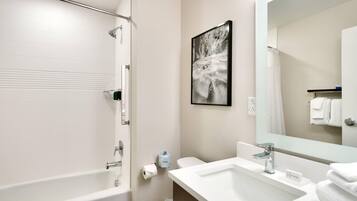 Free toiletries, hair dryer, towels