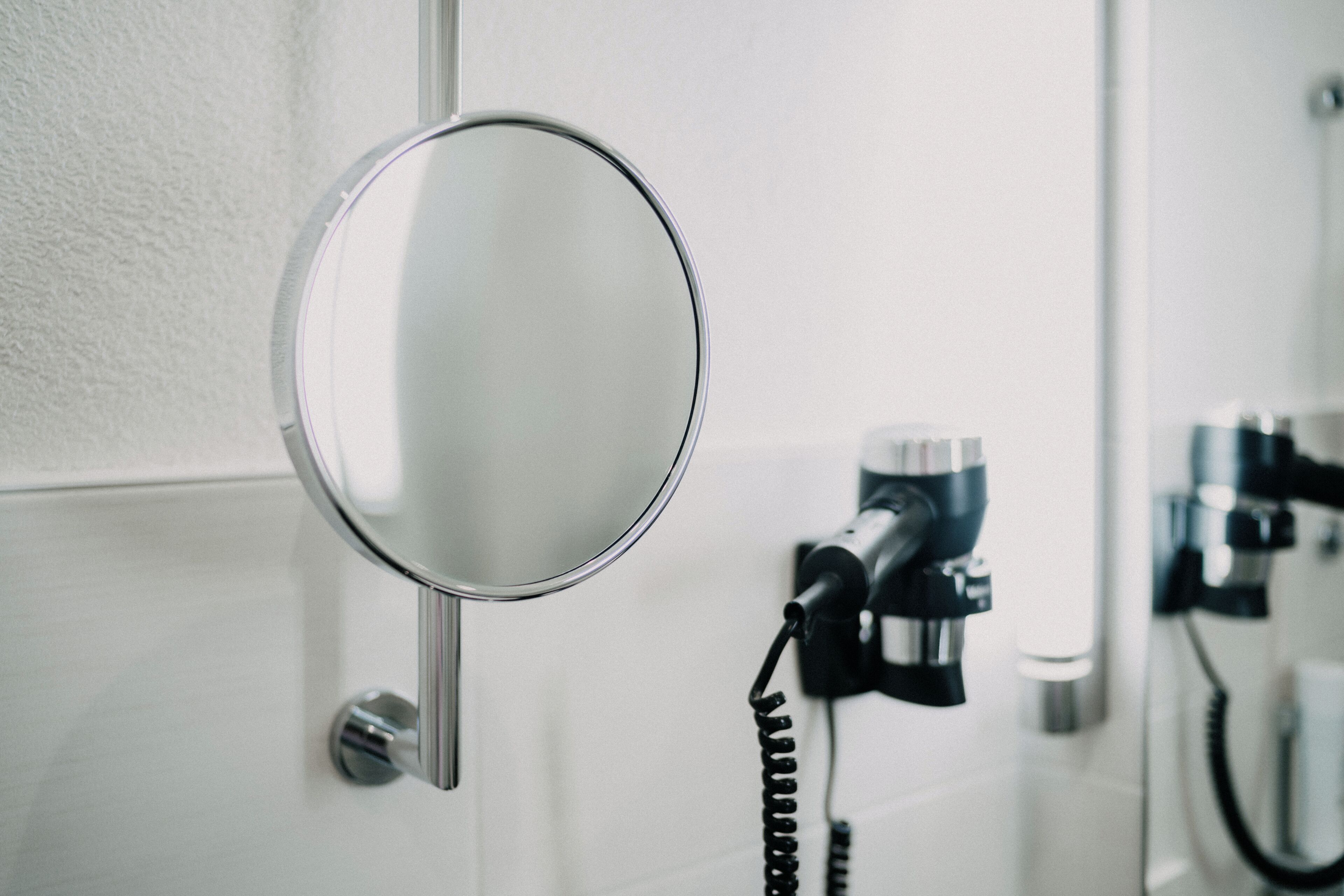 free toiletries, hair dryer, towels