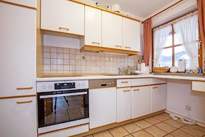 Apartment | Private kitchen | Full-size fridge, oven, stovetop, dishwasher