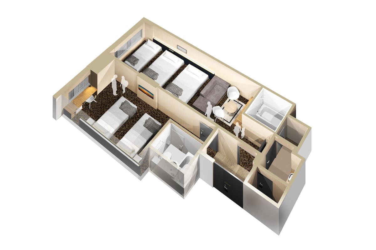 Een kluis op de kamer, gratis wifi, beddengoed, rolstoeltoegankelijk