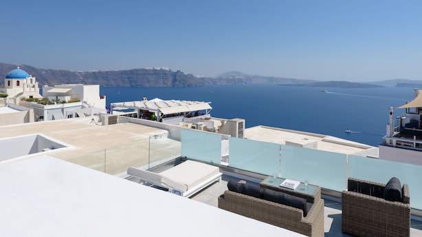 Grand Suite (Caldera View) | View from room - Museo Grand Hotel (Santorini)