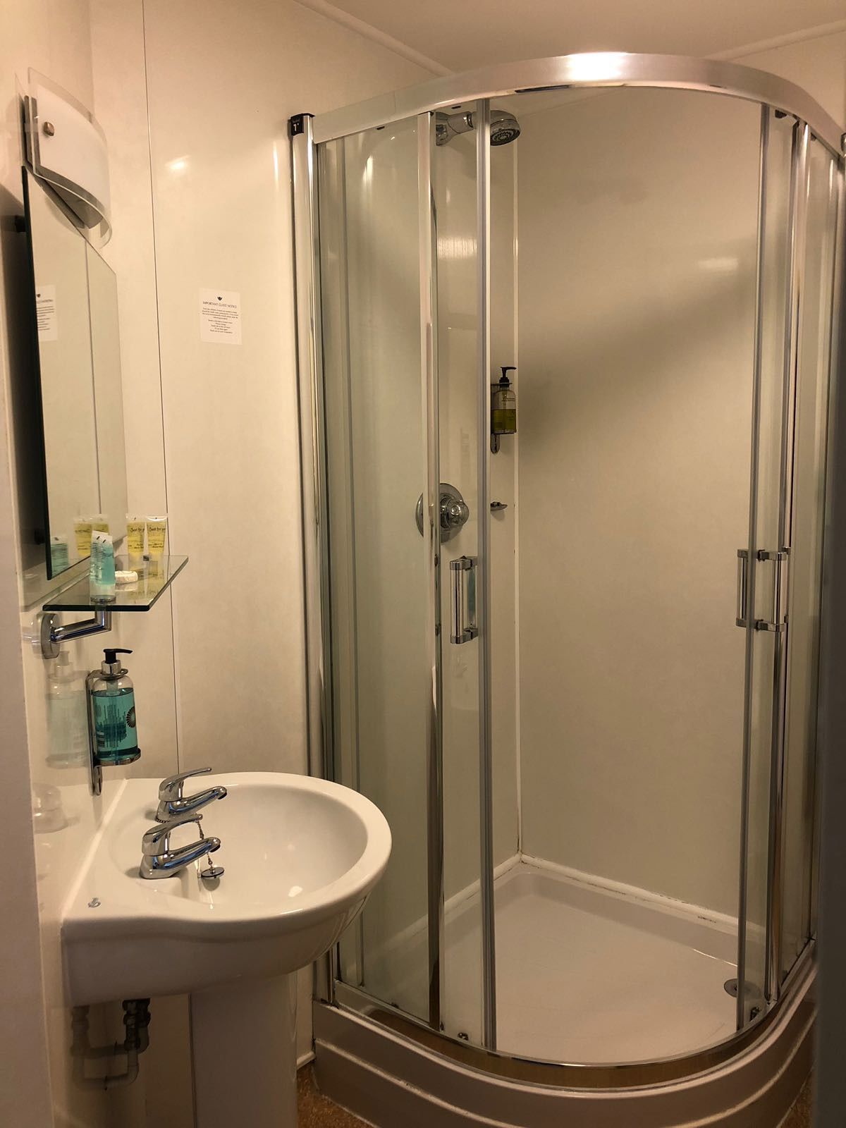 Free toiletries, hair dryer, towels, soap