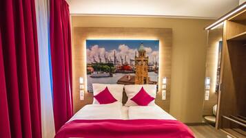 14 bedrooms, premium bedding, in-room safe, individually decorated