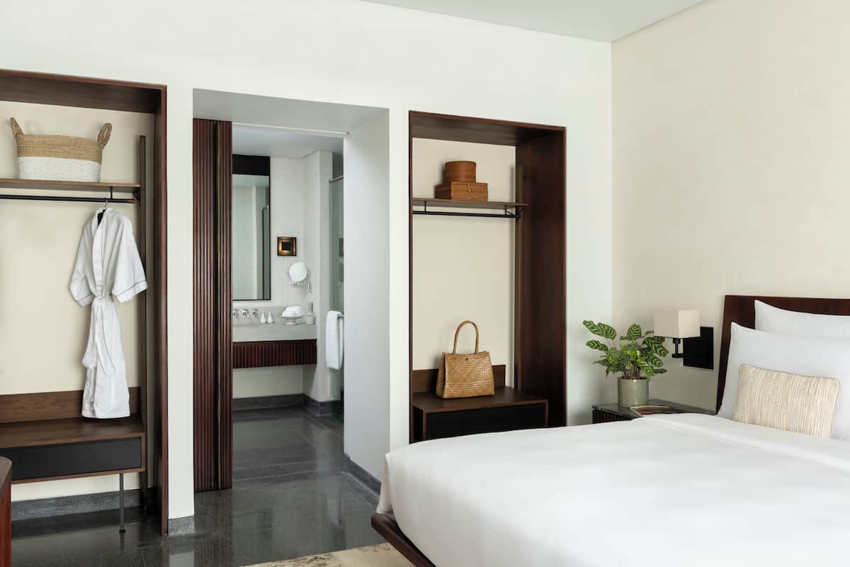 Executive-studiosuite | Italienske lagner fra Frette, premium-sengetøj, minibar