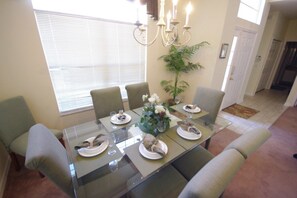 Family Villa, Hot Tub, Garden Area | Family dining