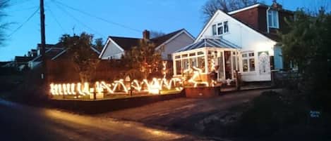 Front of property – evening/night