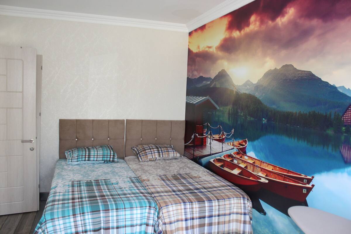 Basic Daire, No:24 / 1+1 Daire | Schreibtisch, schallisolierte Zimmer, Bügeleisen/Bügelbrett, Bettwäsche