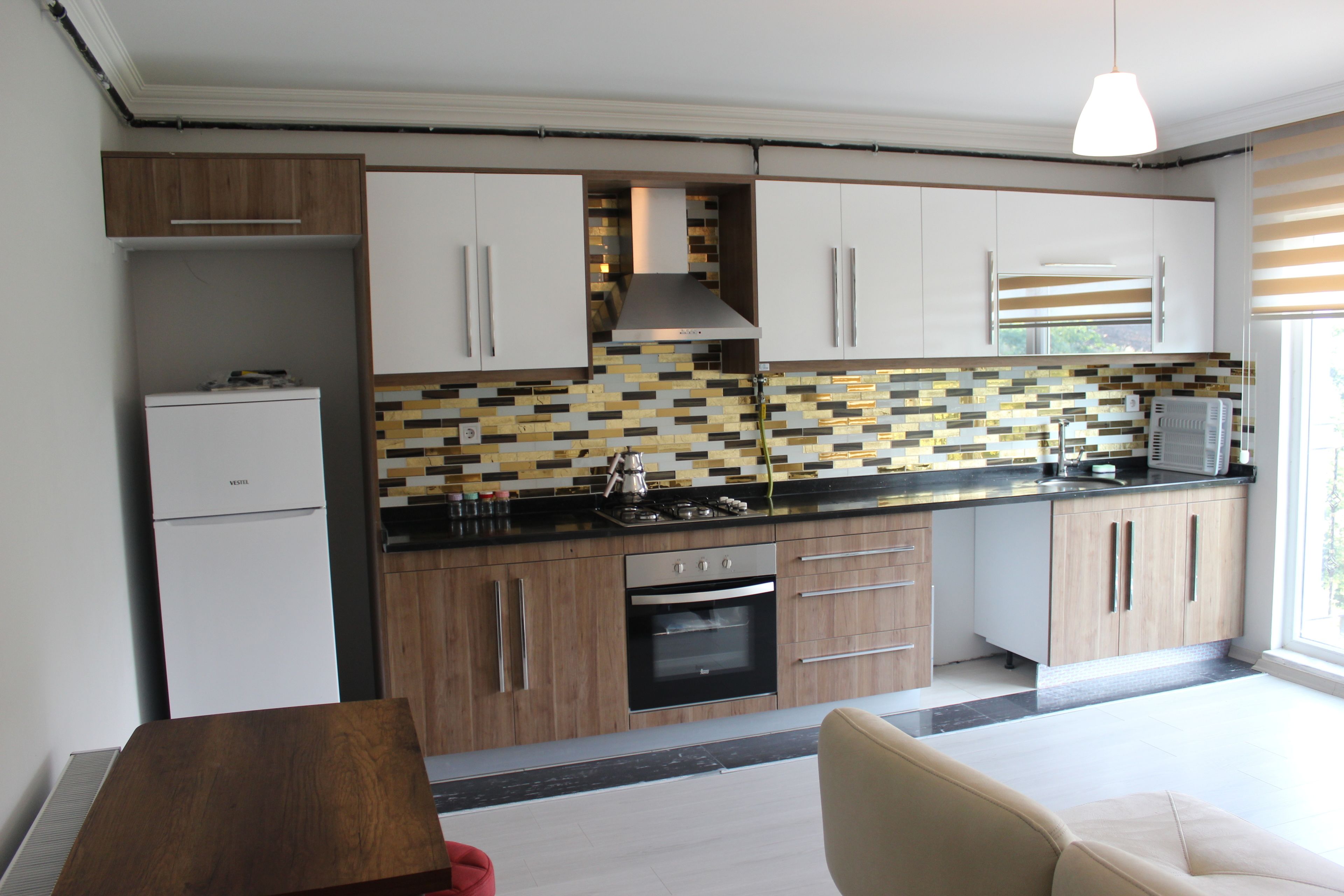 Deluxe Apart Daire, No:5 / 1+1 Daire | Schreibtisch, schallisolierte Zimmer, Bügeleisen/Bügelbrett, Bettwäsche