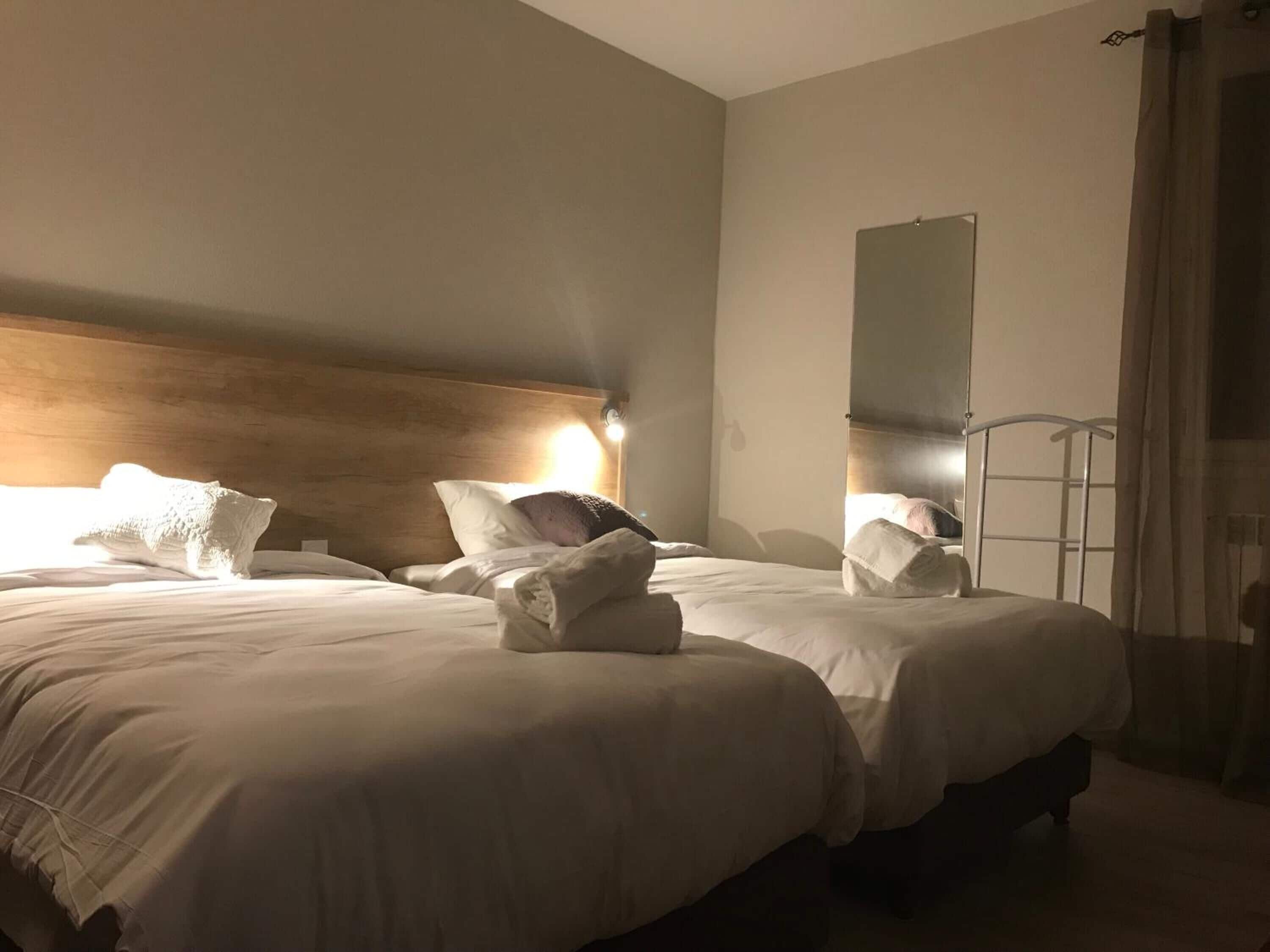 desk, blackout curtains, iron/ironing board, free wifi