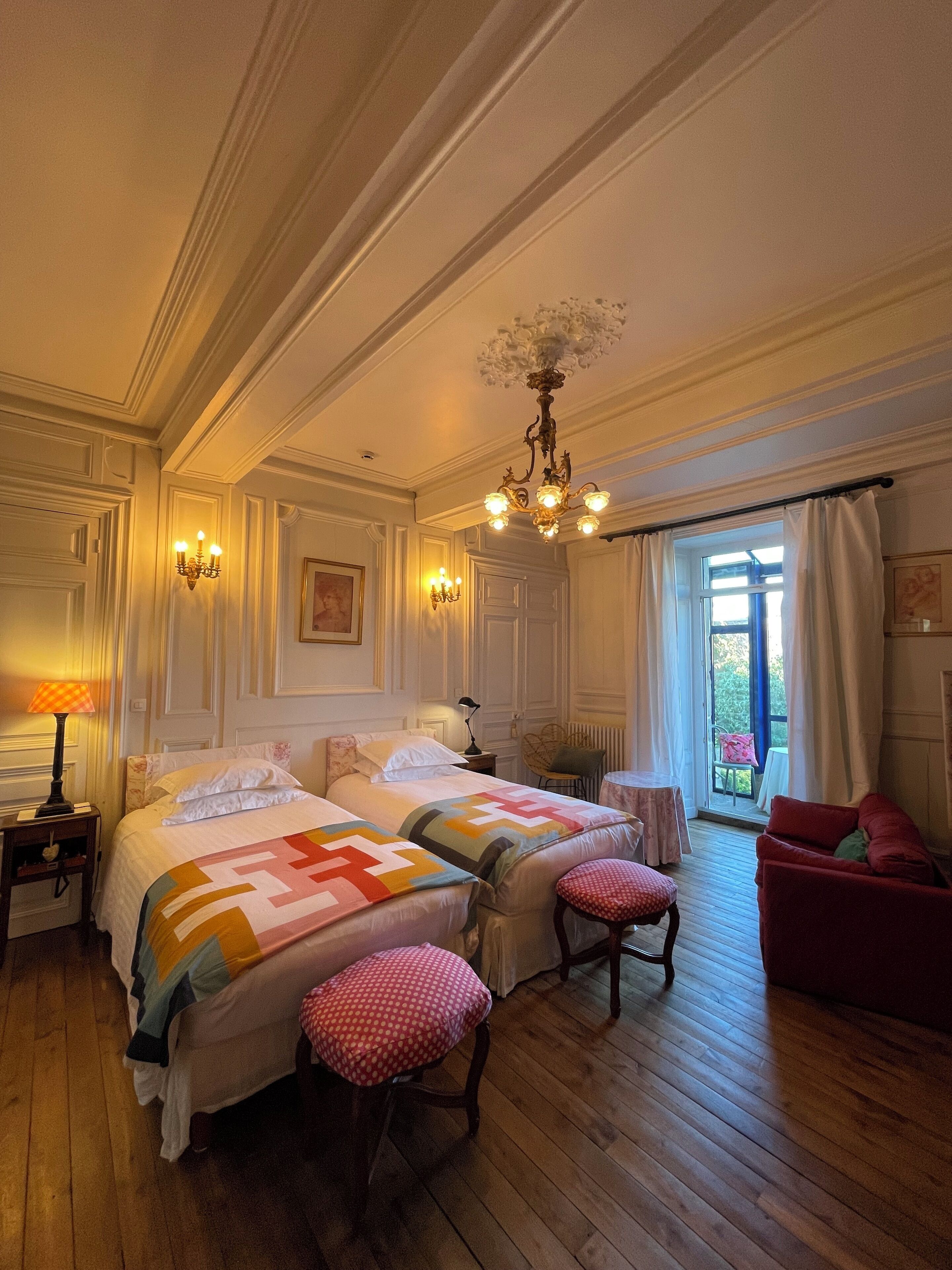 premium bedding, individually decorated, individually furnished, desk