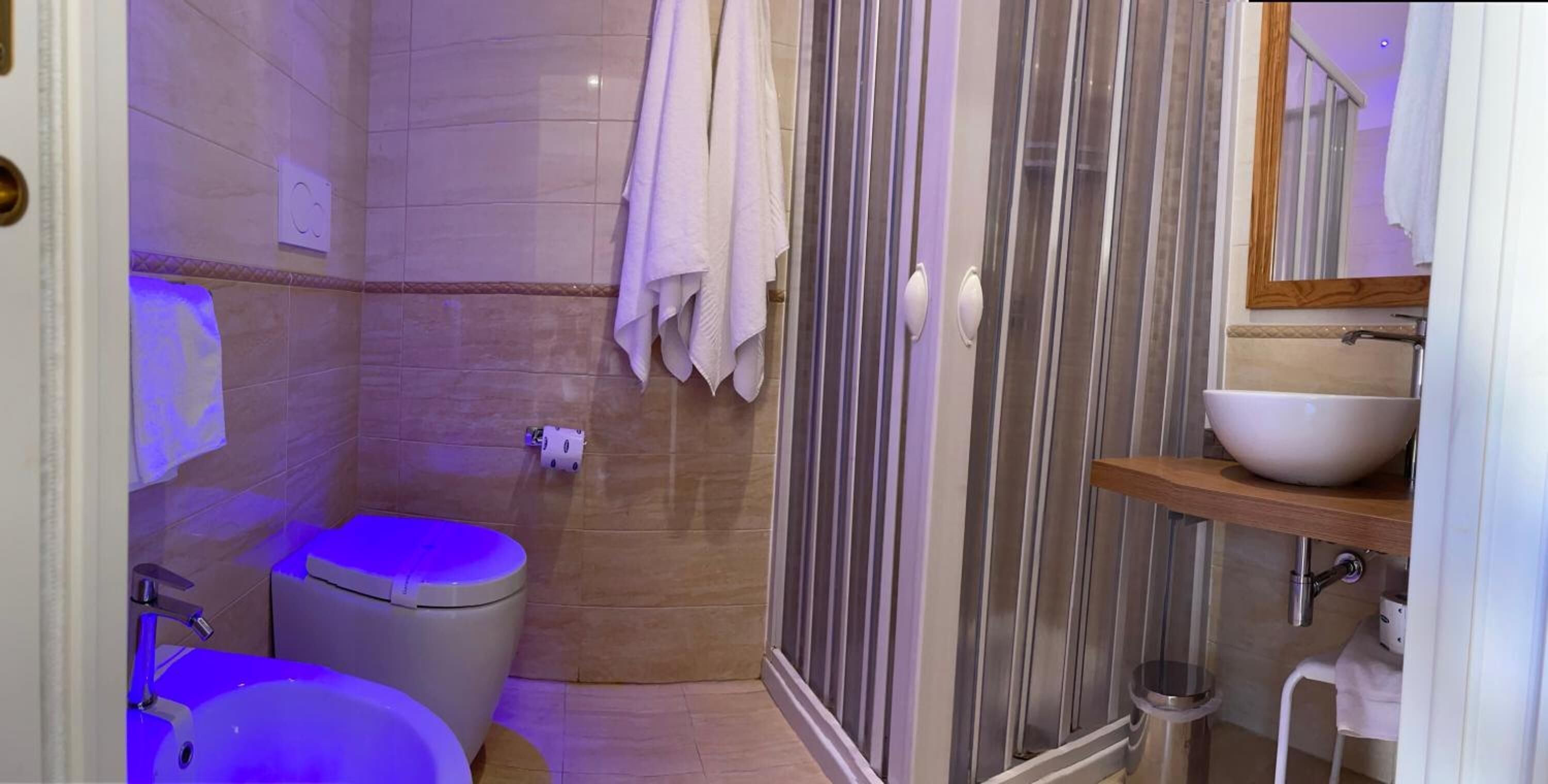 shower, rainfall showerhead, free toiletries, hair dryer