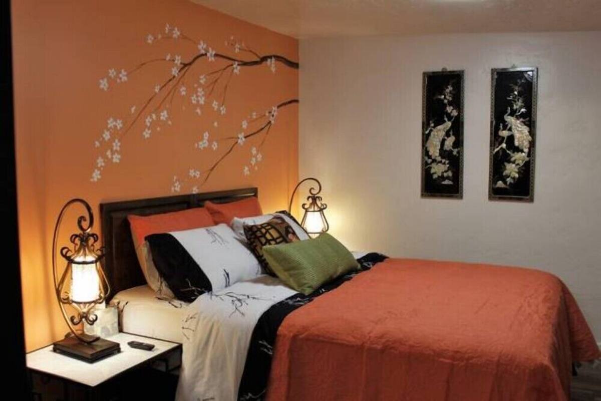 Individually decorated, individually furnished, desk, iron/ironing board