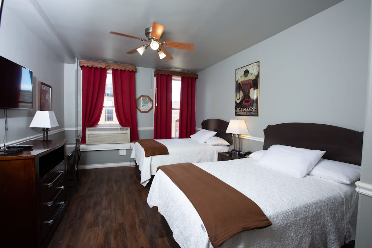Deluxe Room, 2 Double Beds, Non Smoking | Blackout drapes, free WiFi, bed sheets