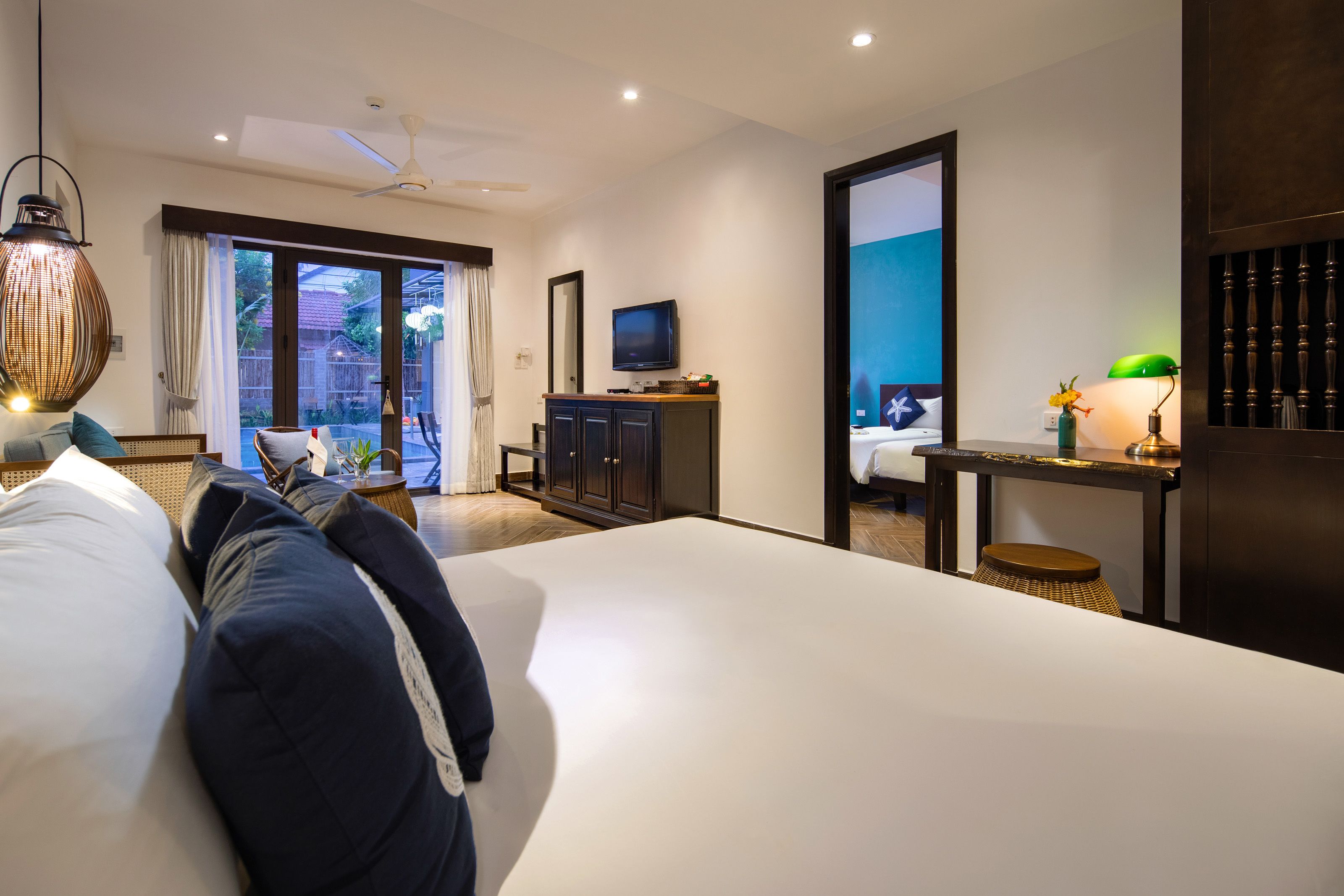 luxury suite, 2 bedrooms, pool view | view from room