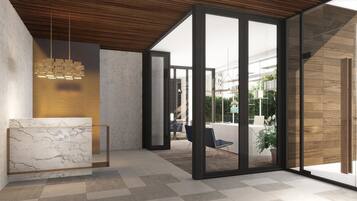 Check-in/check-out kiosk