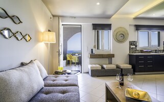 Deluxe Suite, 1 Queen Bed with Sofa bed, Kitchen | Living area | 43-inch flat-screen TV with cable channels, Smart TV, DVD player