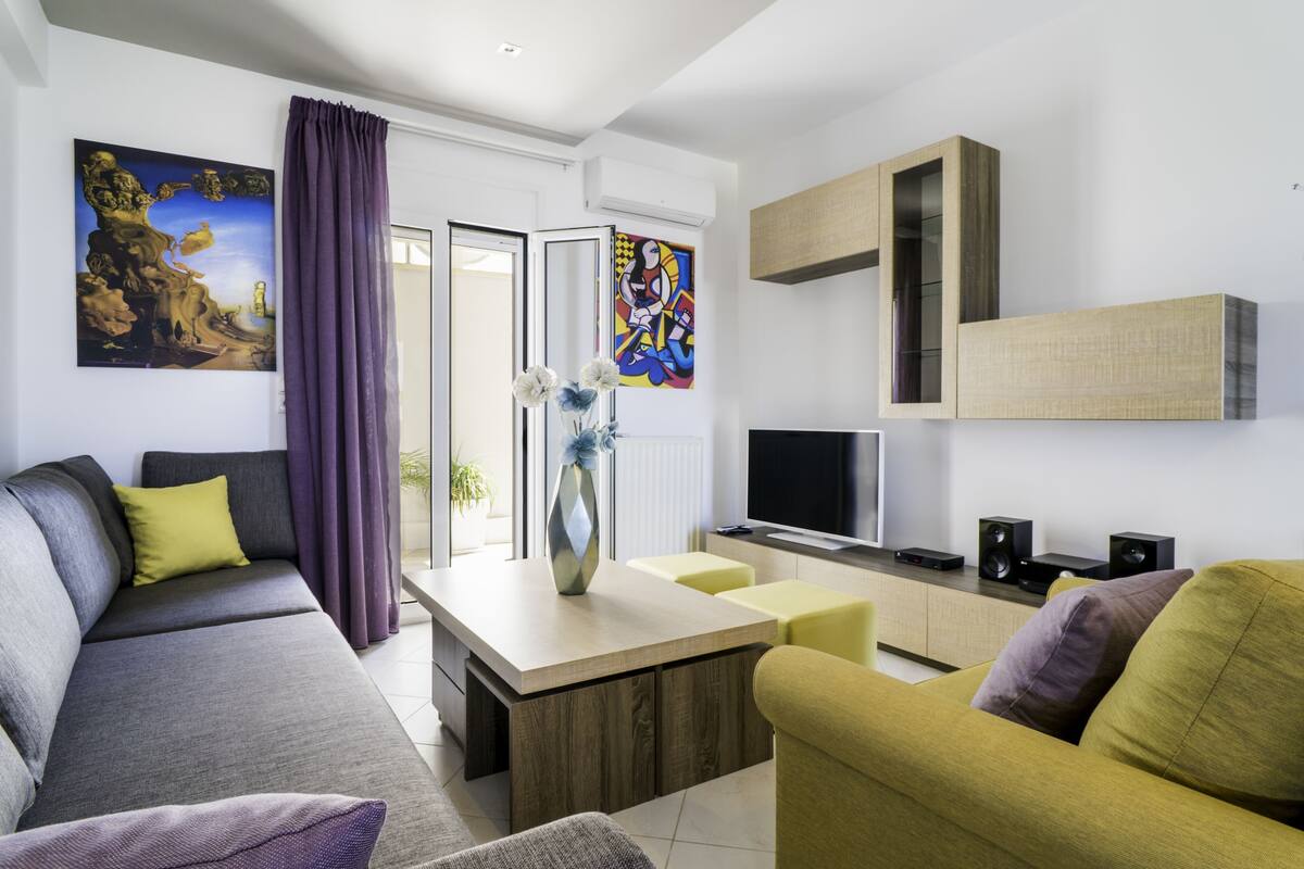 Superior Suite, 1 Queen Bed with Sofa bed, Kitchen, Sea View | Premium bedding, pillowtop beds, in-room safe, desk