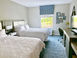 خزنة داخل الغرفة ومكتب وستائر تعتيم ومكواة/لوح كي