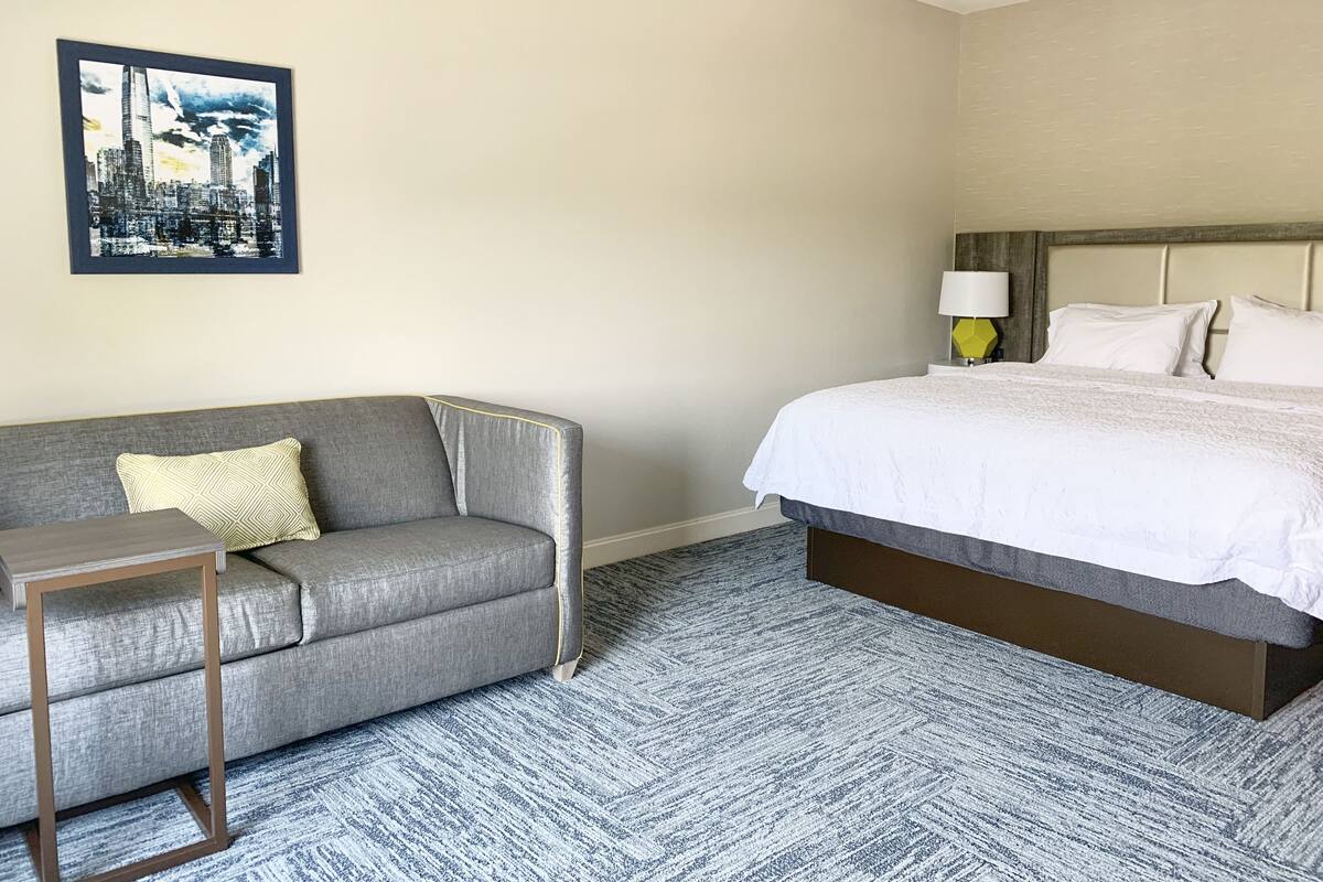 Desk, blackout drapes, iron/ironing board, WiFi (free)