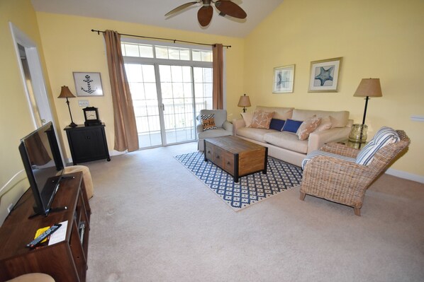 Apartment, Multiple Beds | Living area | TV - Cypress Bend Apartment 532 (North Myrtle Beach)