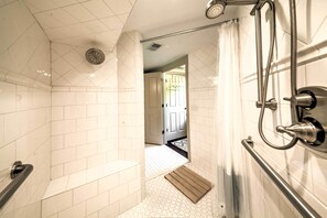 Hair dryer, towels