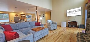 Televisio, takka, DVD-soitin