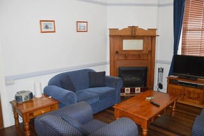 Smart-tv, eldstad, Netflix och dvd-spelare