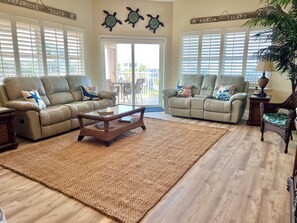 Smart TV, DVD player, books, video library