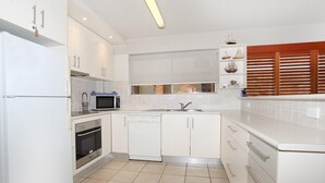 A modern kitchen with white cabinets, a built-in microwave, a dishwasher, and a sink.