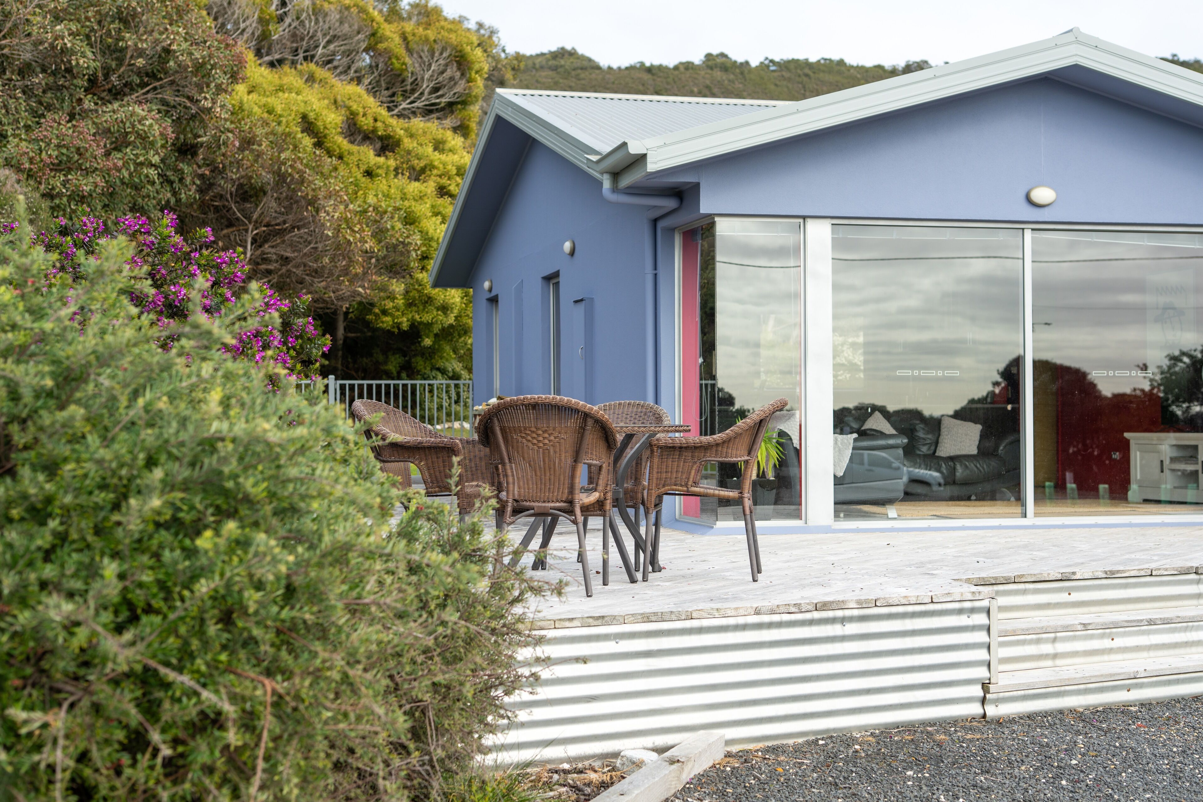 屋外ダイニングエリア