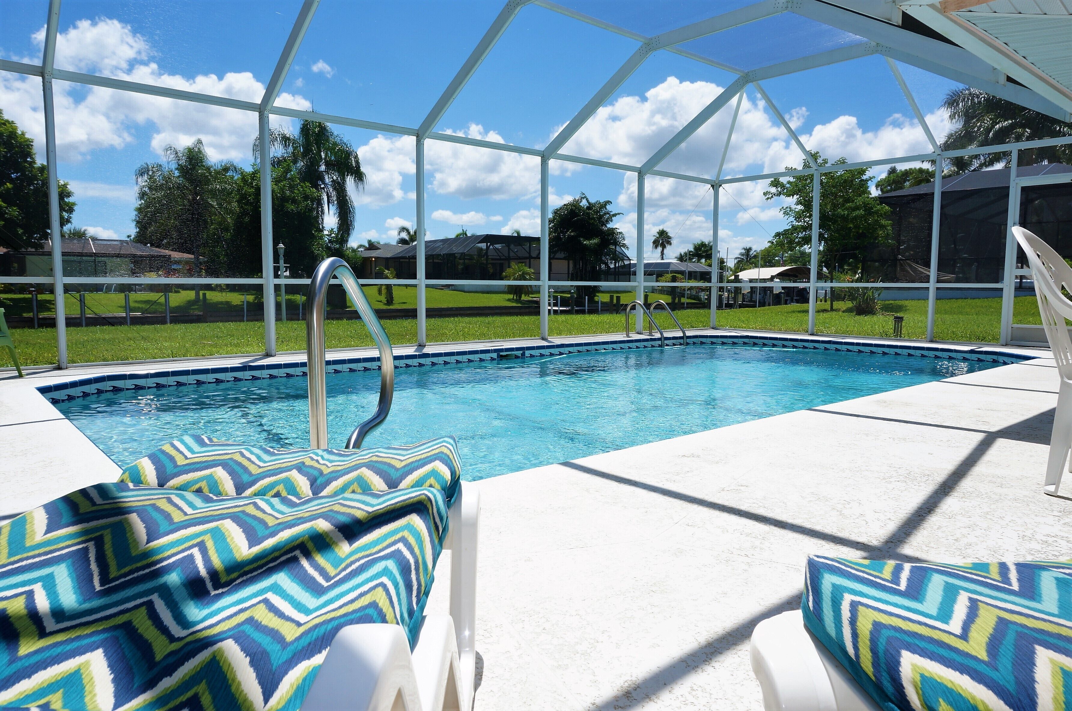 Casa Clara - 2 Bedroom, 2 Bath Vacation Home with Electric Heated Pool on Gulf Access Canal