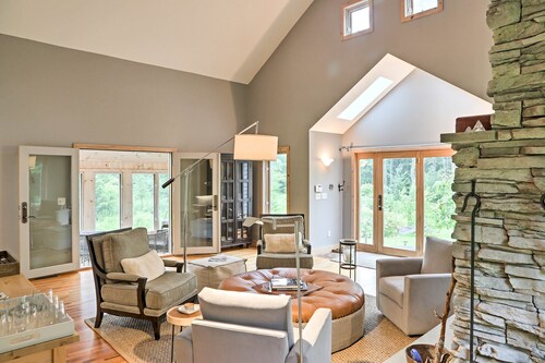 Berkshires Home on 11 Acres w/ Pond & 2 Fire Pits!