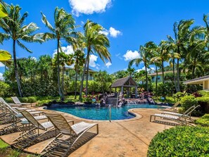 Pool - Princeville Condo with AC, Pool, Garage, Beach Gear 27B (Princeville)