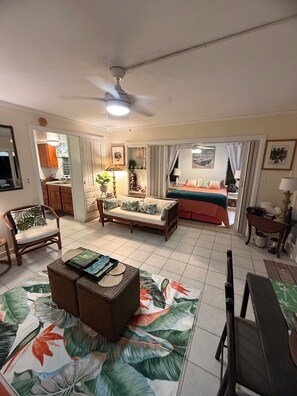 1 bedroom, iron/ironing board, bed sheets