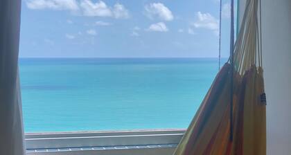 Flat with spectacular view of PONTA NEGRA BEACH, 55 MB Wi-Fi, garage