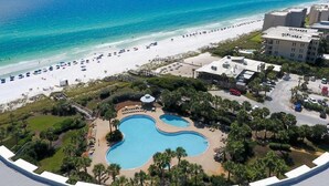 A resort with a large pool, beach, and ocean view. - Gulf Front**Free Beach Service & Wi-Fi**  (Miramar Beach)