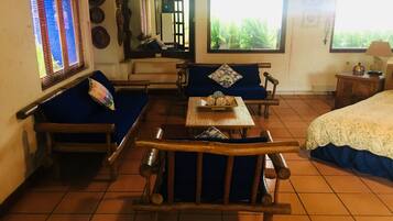 Room, Multiple Beds, Non Smoking | Living area | Flat-screen TV