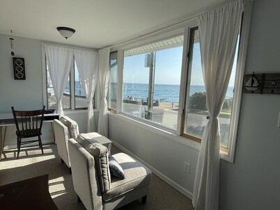 Dog-Friendly Oceanfront Getaway - Walk to Dining - Private Beach Access
