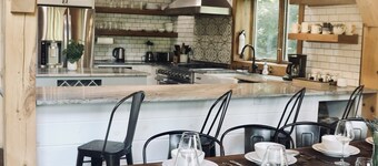 Houten frame thuis - Geweldige locatie - Koks keuken - Hot tub voor 7 personen!