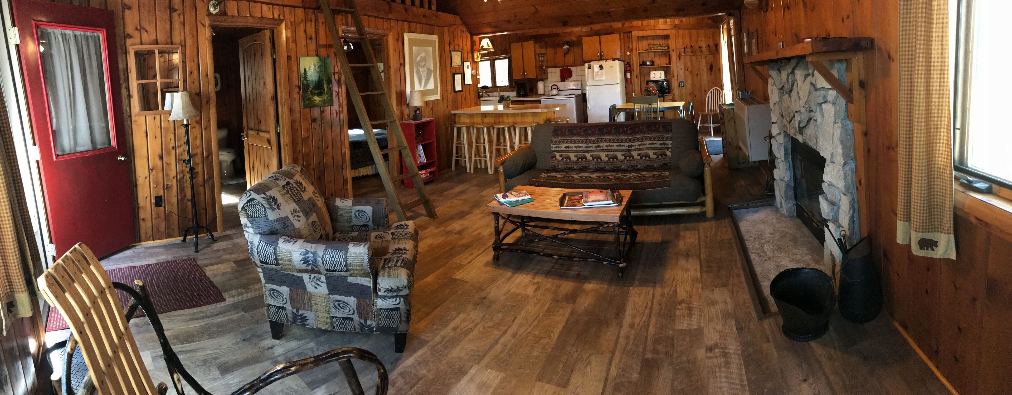 TV, fireplace, DVD player
